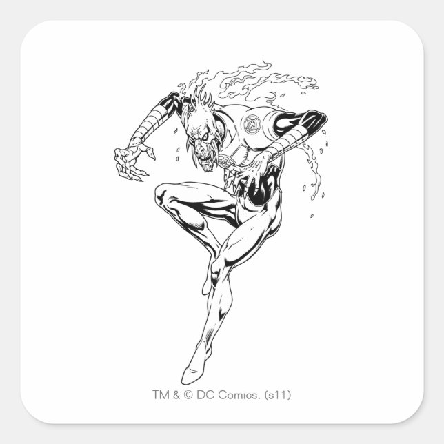 Sticker Carré Larfleeze - Agent Orange 3 (Devant)