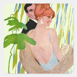 Sticker Carré L'argent dans son esprit