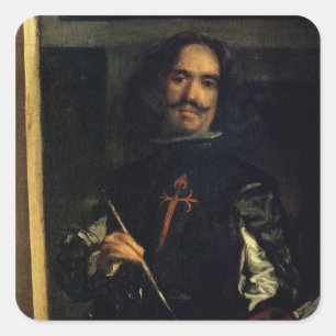 Sticker Carré Las Meninas ou la famille de Philip IV