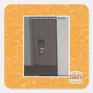 Sticker Carré Laser Kitty