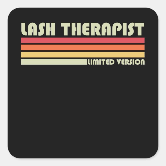 Sticker Carré Lash Therapist Version Limitée Lash Arti (Devant)