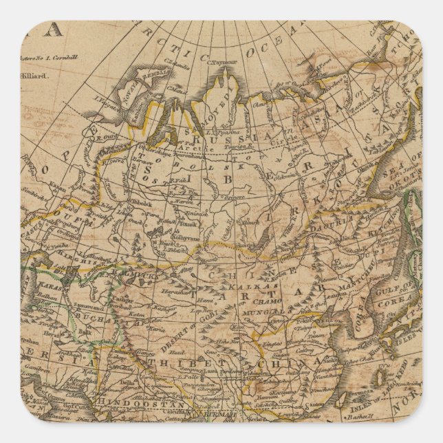 Sticker Carré L'Asie 24 (Devant)