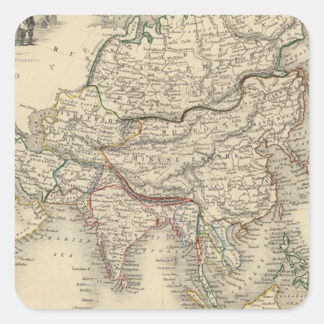 Sticker Carré L'Asie 31 (Devant)