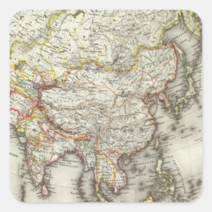 Sticker Carré L'Asie 45