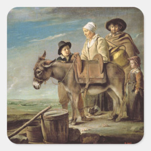 Sticker Carré L'Ass (huile sur toile)