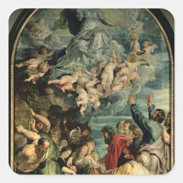 Sticker Carré L'Assomption du Retable Vierge, 1611/14 (Devant)