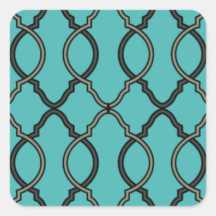 Sticker Carré Latis Motif géométrique