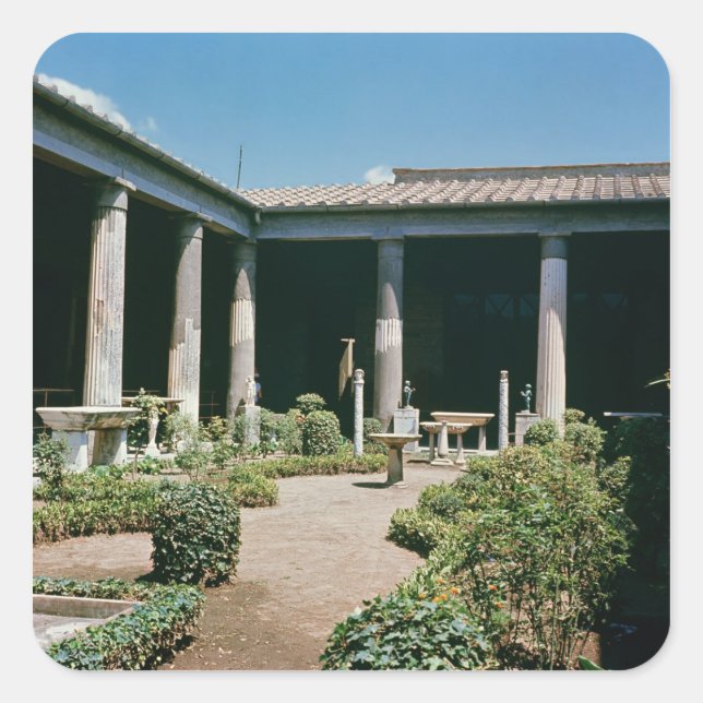 Sticker Carré L'Atrium, Maison du Vettii (Devant)