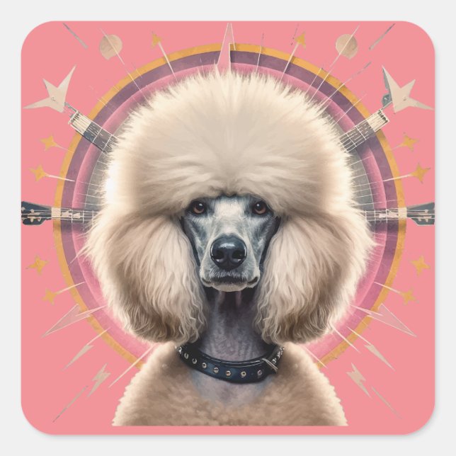 Sticker Carré Latte Mug (Devant)