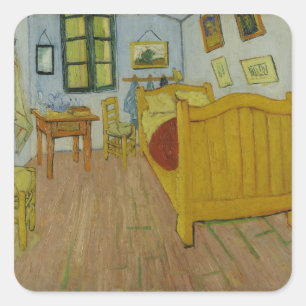 Sticker Carré L'autocollant de chambre à coucher