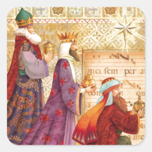 Sticker Carré L'autocollant des Trois Rois