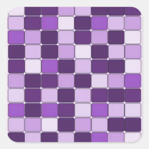 Sticker Carré Lavande lilas pourpre de joli de mosaïque motif d