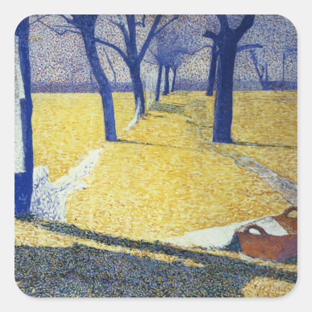 Sticker Carré Laver au soleil, 1905 (Devant)