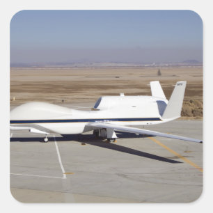 Sticker Carré L'avion sans pilote Global Hawk