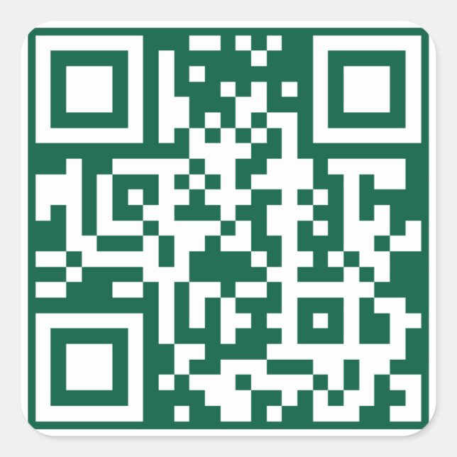 Sticker Carré Lawn Care & Landscaping Business, QR Code  (Devant)