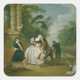 Sticker Carré Le baiser