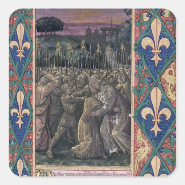 Sticker Carré Le baiser des judas (Devant)