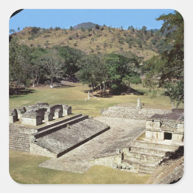 Sticker Carré Le Ballcourt dans le Carré principal, période clas (Devant)