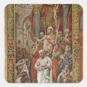 Sticker Carré Le baptême de Clovis I
