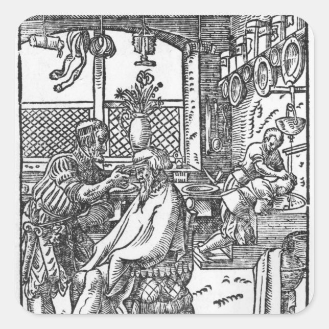 Sticker Carré Le Barbier (Devant)