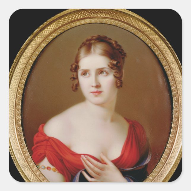 Sticker Carré Le beau grec (Devant)