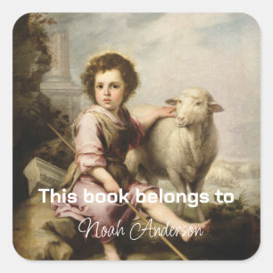 Sticker Carré Le Bon Berger, Esteban Murillo