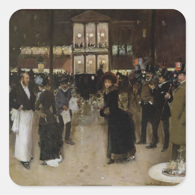 Sticker Carré Le boulevard de la nuit (Devant)