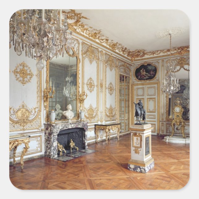 Sticker Carré Le Cabinet de la Pendule (Devant)