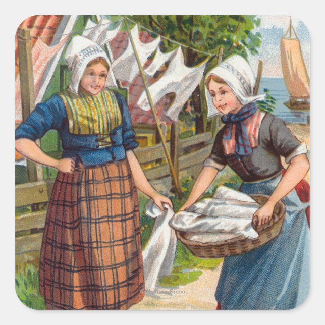 Sticker Carré Le cacao royal néerlandais de Bensdorp (Devant)