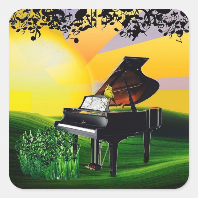 STICKER CARRÉ LE CANAIRE DU LEVER ! (Devant)