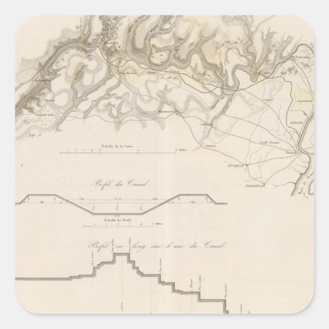 Sticker Carré Le canal Morris (Devant)