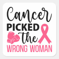 Le cancer a attrapé la mauvaise femme forte dame p