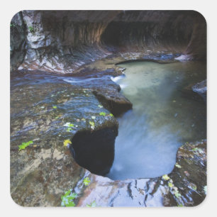 Sticker Carré Le canyon de fente de souterrain