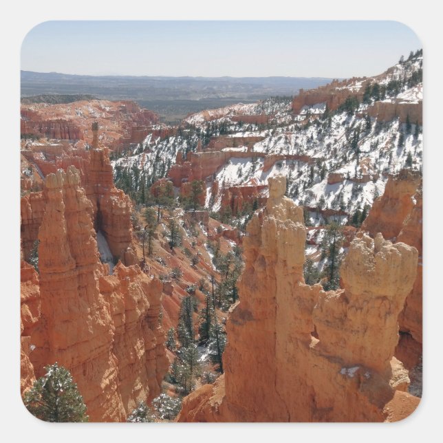 Sticker Carré Le canyon Fairyland au parc national Bryce Canyon (Devant)