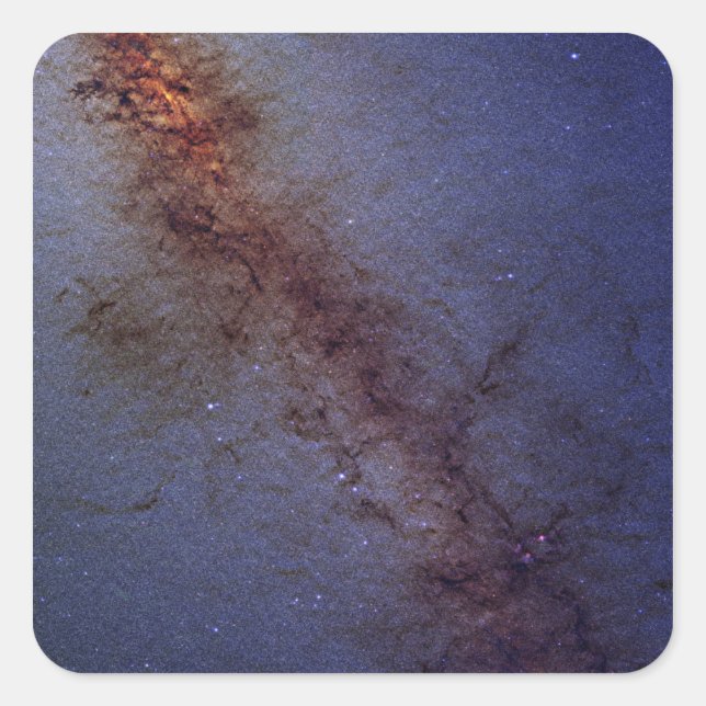 Sticker Carré Le centre de notre Galaxie de la Voie Lactée (Devant)