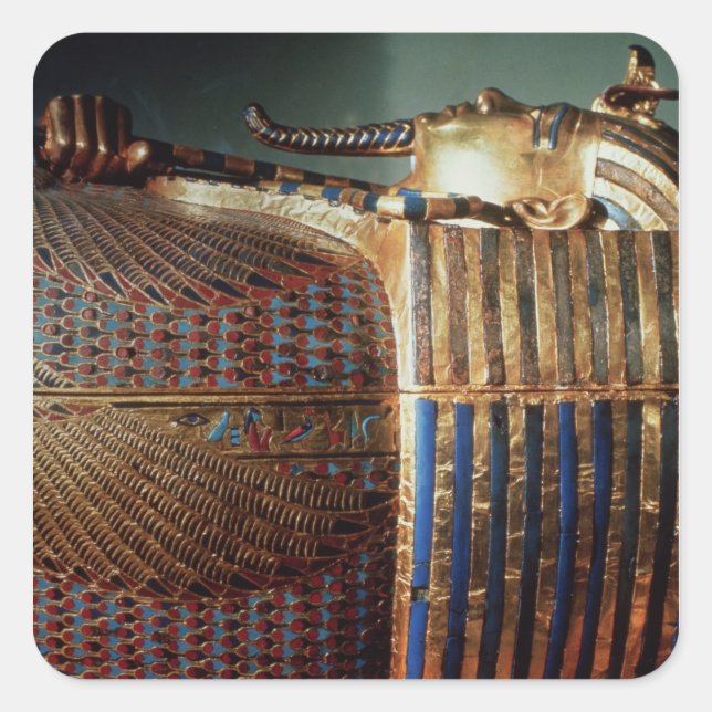 Sticker Carré Le cercueil le plus intérieur de Tutankhamon (Devant)