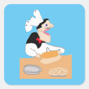 Sticker Carré Le Chef