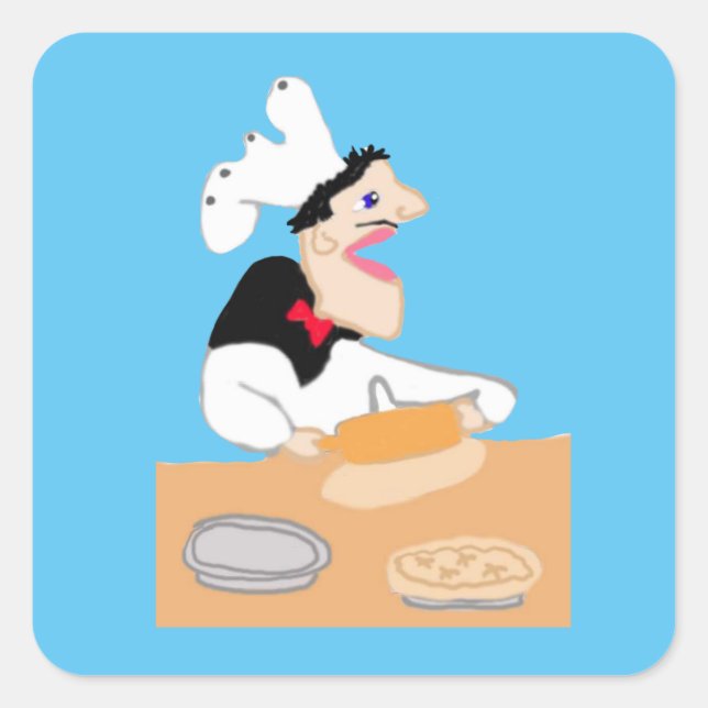 Sticker Carré Le Chef (Devant)