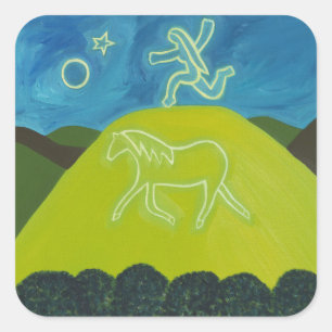 Sticker Carré Le Cheval Blanc à Somerset 2011