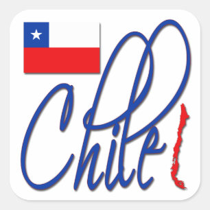 Sticker Carré Le Chili