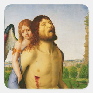 Sticker Carré Le Christ mort soutenu par un ange, c.1475/78