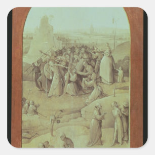 Sticker Carré Le Christ sur la route vers le calvaire