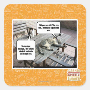 Sticker Carré Le ciel tombe