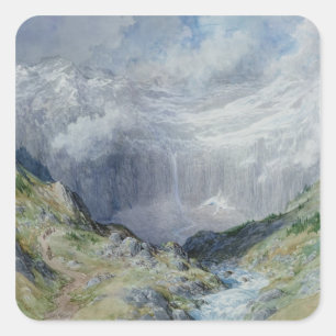 Sticker Carré Le Cirque de Gavarnie, 1882