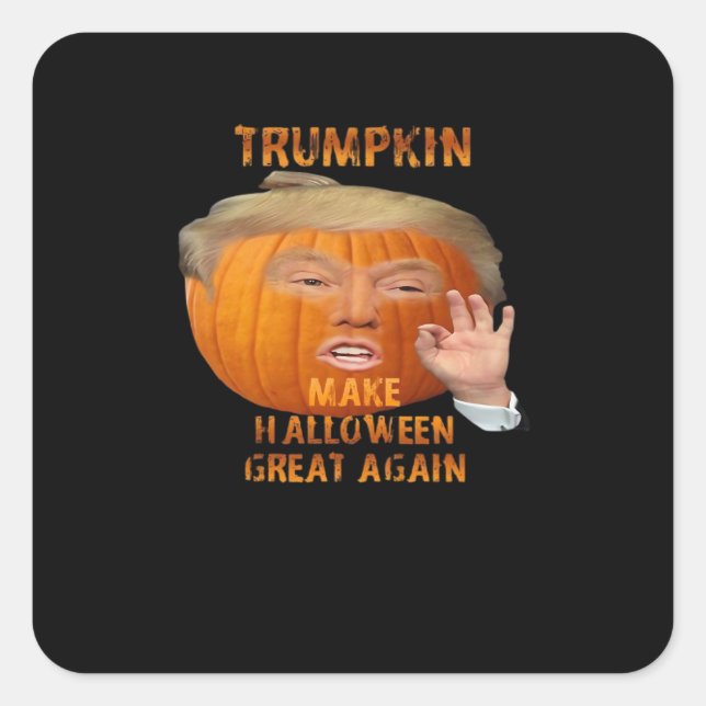 Sticker Carré Le Citrouille de Trumpkin redonne sa grandeur à Ha (Devant)