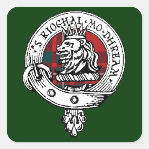 Sticker Carré Le clan de MacGregor Badge l'autocollant Forest
