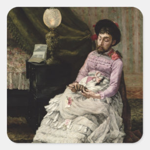 Sticker Carré Le clown