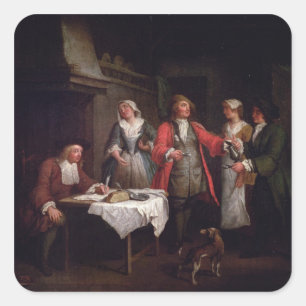 Sticker Carré Le contrat de mariage