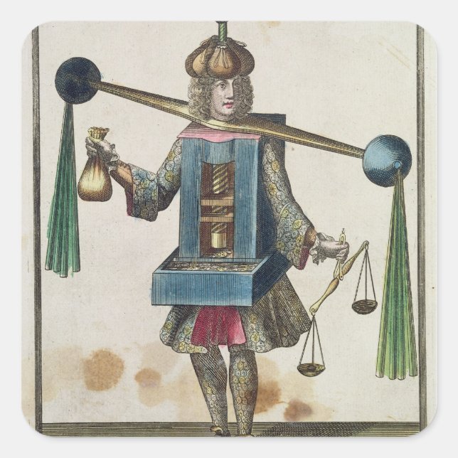 Sticker Carré Le costume du mineur (Devant)