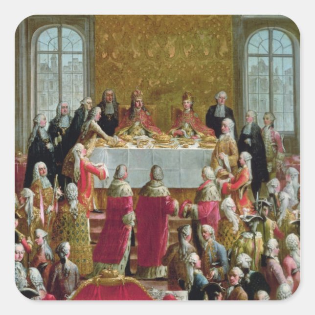 Sticker Carré Le couronnement (Devant)